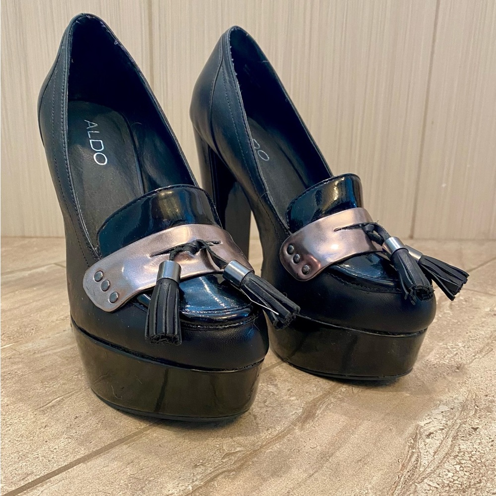 Stunning Black Penny Loafer from Aldo